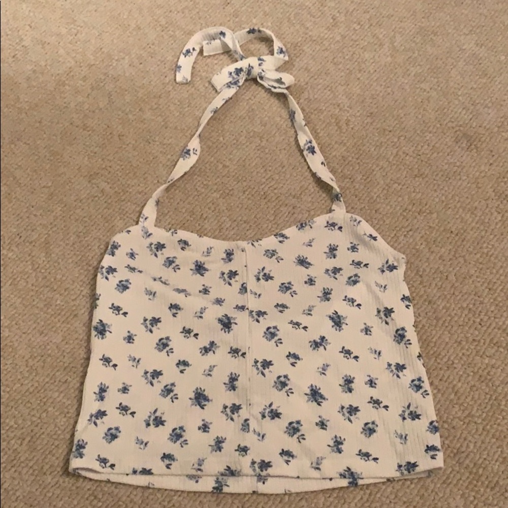 PacSun white flowered shirt